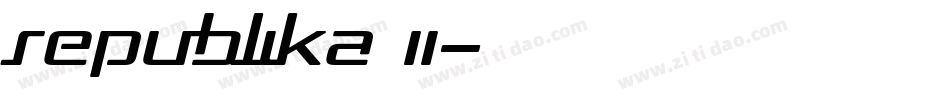 Republika II字体转换